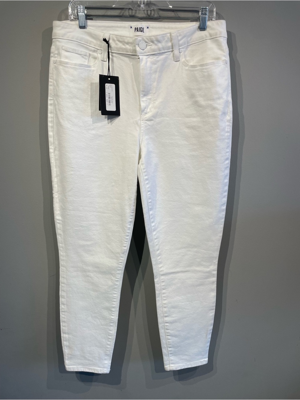 PAIGE White Skinny High-Rise Jeans size32